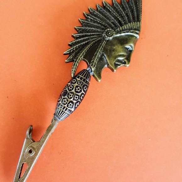New! Steampunk "Indian Chief" Roach Clip - Picture 8 of 13